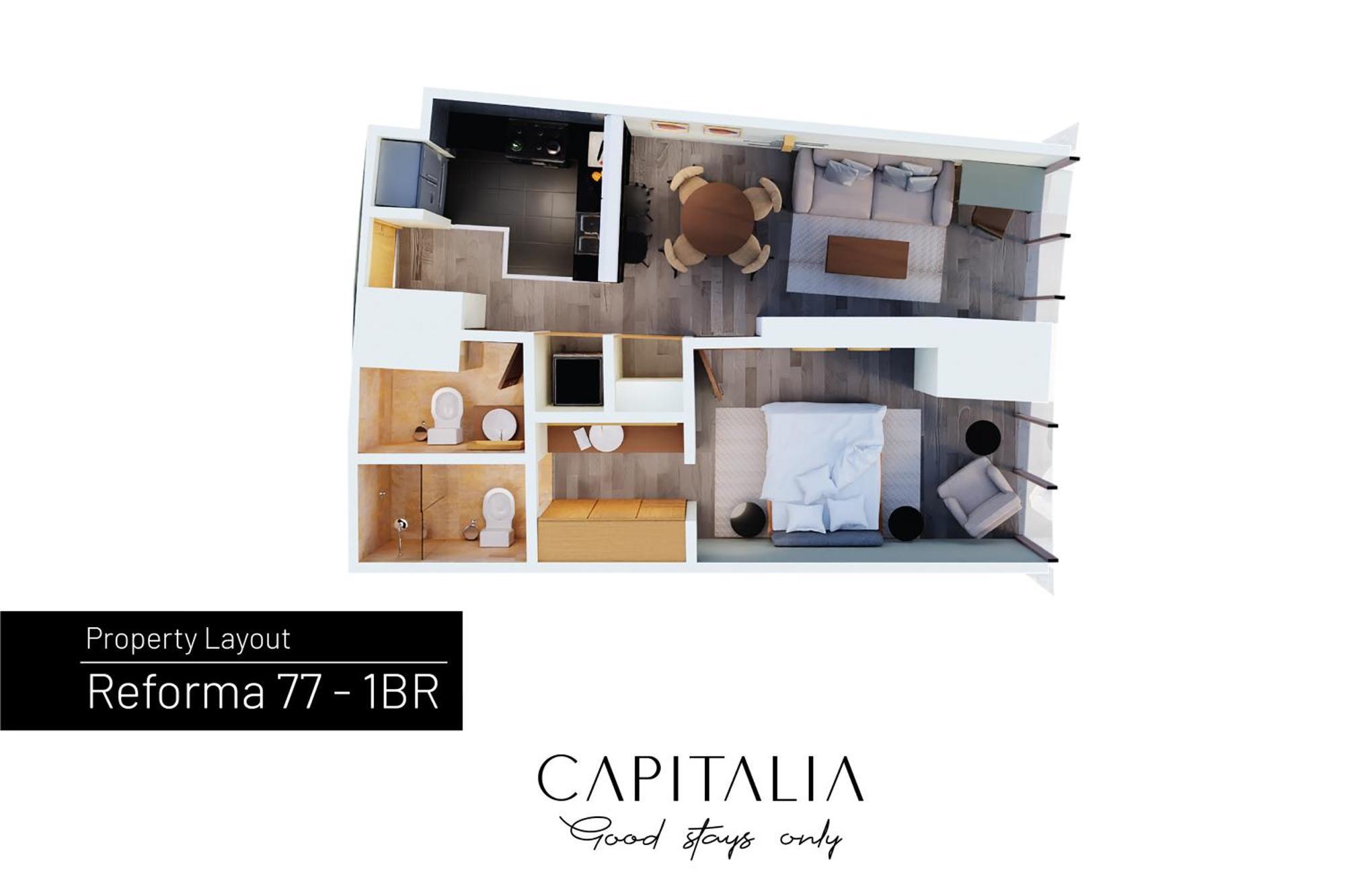 Capitalia - Apartments - Reforma Centro México DF Habitación foto