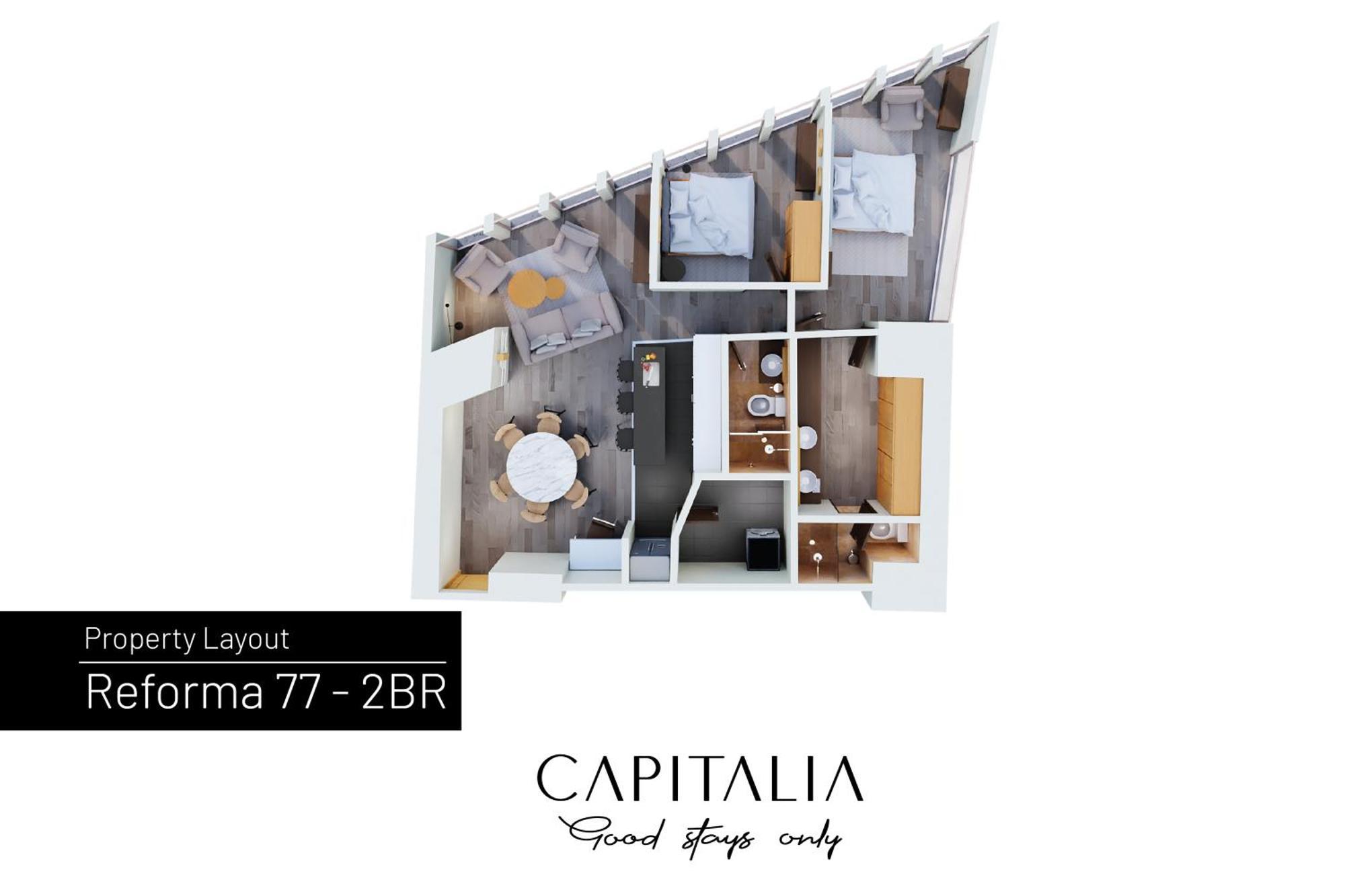 Capitalia - Apartments - Reforma Centro México DF Habitación foto